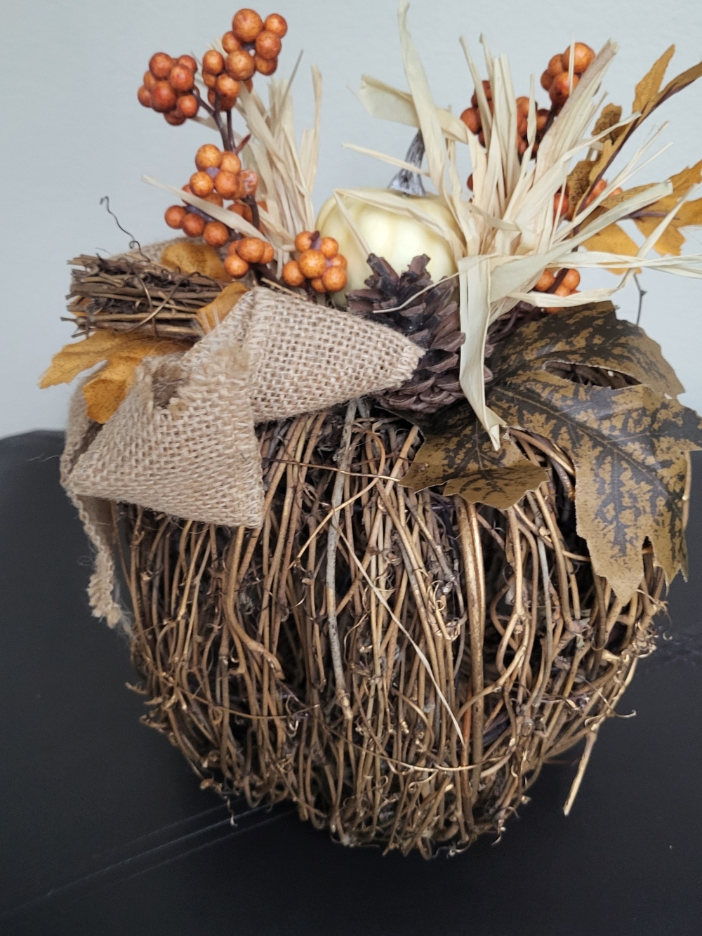 Light-up Rattan Pumpkin Decor - Picture 3 of 8